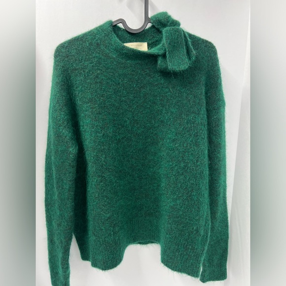 Sezane French wool top Zita Jumper Green, Size Small - Picture 3 of 10